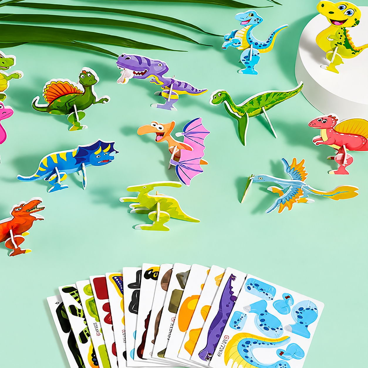 PUZZLE 3D CU DINOZAURI PENTRU COPII