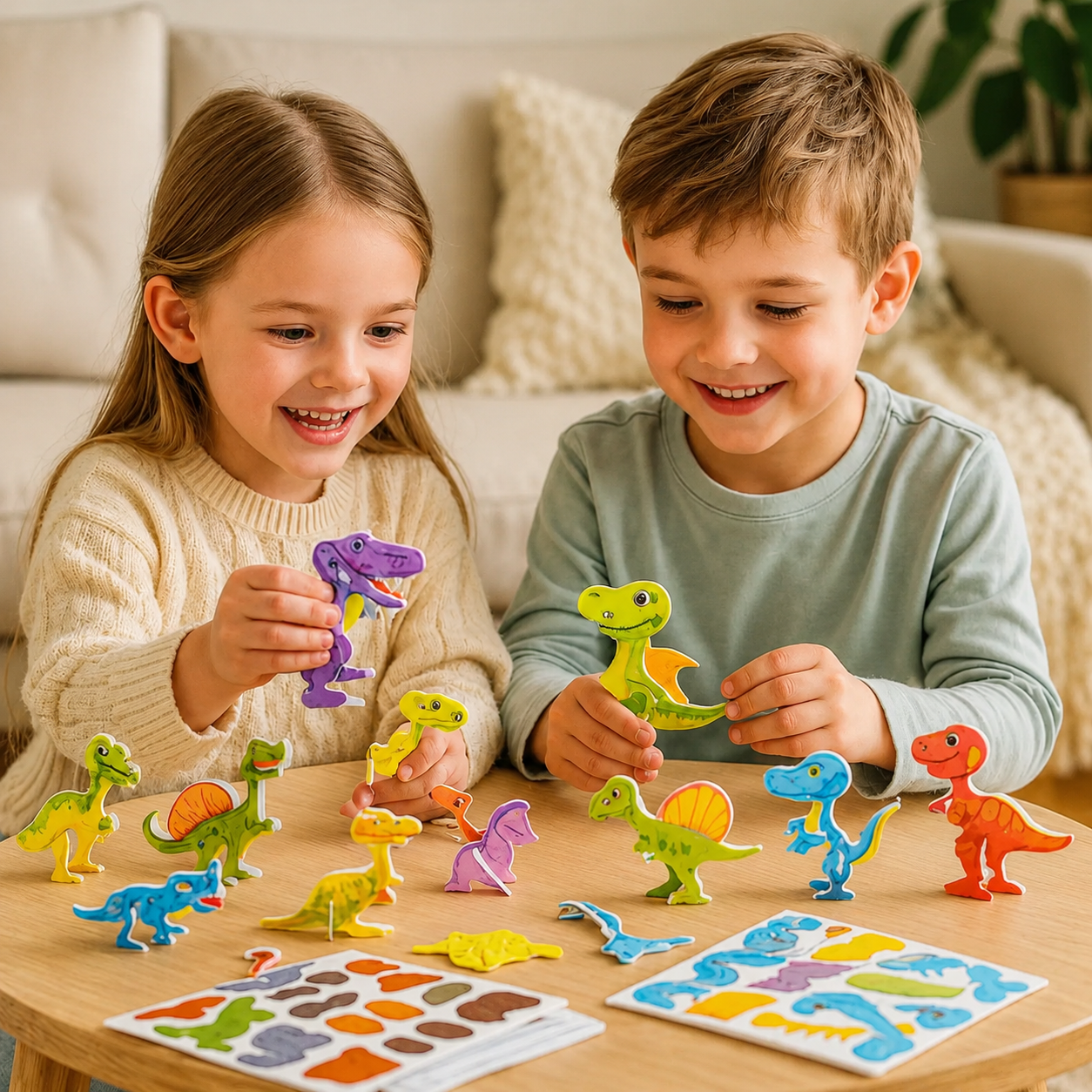 PUZZLE 3D CU DINOZAURI PENTRU COPII